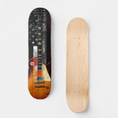 Skateboard RETRO ROCK American Flag Guitare électrique (Recto)