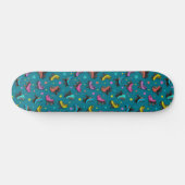 Skateboard Rétro Roller Skates et Stars (Horz)