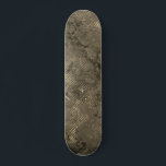 Skateboard Rétro Space Urban Sepia Brown<br><div class="desc">Modern urban space sepia brown design unique veut have you doing 180 en style. This stylish deck is perfect for outdoor skateboarder who loves to sidewalk surf. Cool looking abstract design.</div>