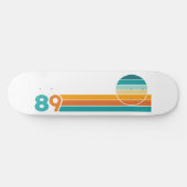 Skateboard Retro Sunset 89 Beach Towel (Horz)