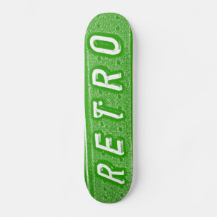 Skateboard Rétro - Vert et Blanc