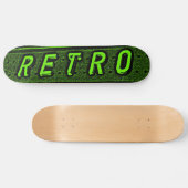Skateboard Retro - Vert et Noir (Horz)
