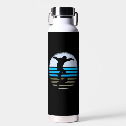Skateboard Retro Waterfles (Voorkant)
