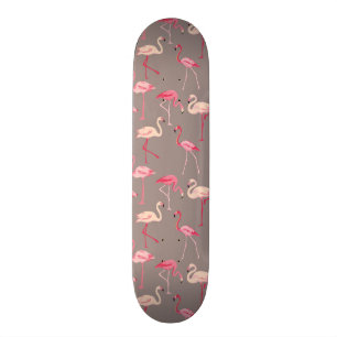 Skateboard Rétros Flamants roses