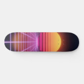 Skateboard Retrowave Landscape (Horz)