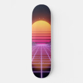 Skateboard Retrowave Landscape (Recto)