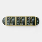 Skateboard Réussite et valeur Motivation (Horz)