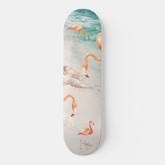 Skateboard Rêve de Flamant rose des Caraïbes #2 #mur #décorat (Recto)