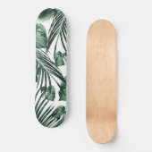 Skateboard Rêve des Feuilles de la Jungle tropicale #7a #trop (Recto)