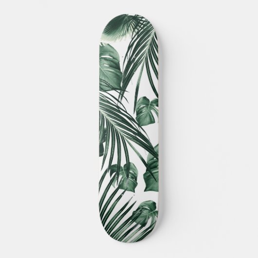 Skateboard Rêve des Feuilles de la Jungle tropicale #7a #trop (Recto)
