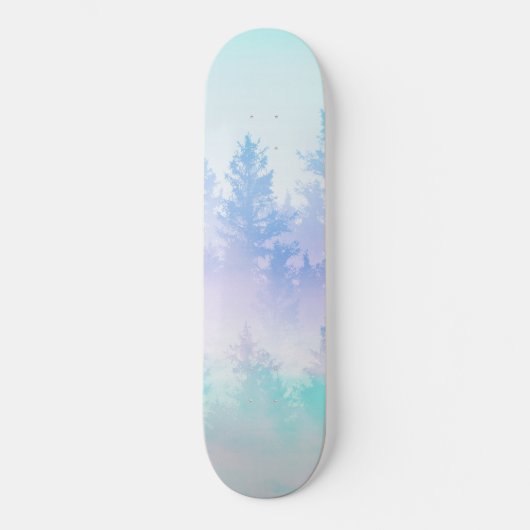 Skateboard Rêve forestier Pastel #4 #décoration #art (Recto)