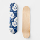 SKATEBOARD RÊVE POLYNÉSIENNE (BLEU) (Recto)