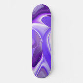 Skateboard Rêves de fleurs violettes (Recto)