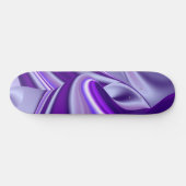 Skateboard Rêves de fleurs violettes (Horz)