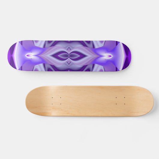 Skateboard Rêves de fleurs violettes (Horz)