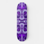 Skateboard Rêves de fleurs violettes (Recto)
