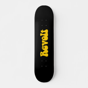 Skateboard Révolution - Ambre sur Noir