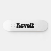 Skateboard Révolution - Noir sur Blanc (Horz)