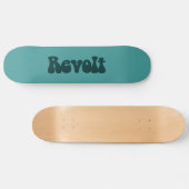 Skateboard Révolution - Vert foncé sur Vert océanique (Horz)
