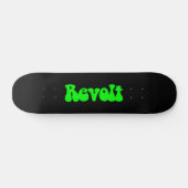 Skateboard Révolution - Vert sur Noir (Horz)