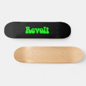 Skateboard Révolution - Vert sur Noir (Horz)