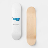 Skateboard Rhinocéros bleu (Recto)