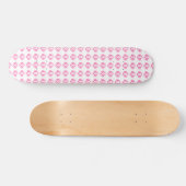 Skateboard Ribbon de sensibilisation au cancer du sein Aquare (Horz)