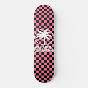 Skateboard Rien de personnel Motif à carreaux Vaporwave