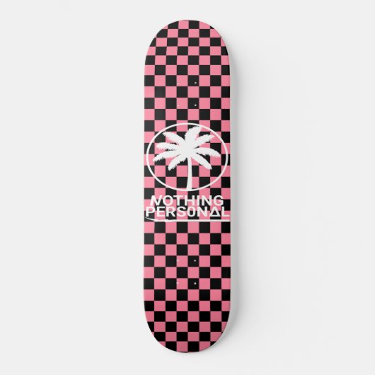 Skateboard Rien de personnel Vaporwave Checkerboard Motif (Recto)