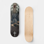 Skateboard Rien n'est impossible avec Dieu (Recto)