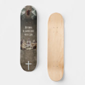 Skateboard Rien n'est impossible avec Dieu (Recto)