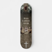 Skateboard Rien n'est impossible avec Dieu (Devant)