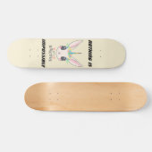 Skateboard "rien n'est impossible" drôle de licorne lapin (Horz)