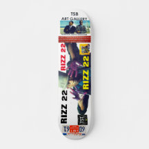 RIZZ 22 Skateboard, pont de 7 ¾ po