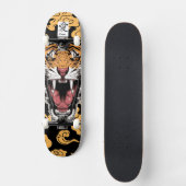 SKATEBOARD ROARING TIGER MET CLOUD PATROON (Voorkant)