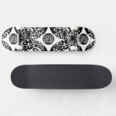 Skateboard "Robot Dreams" B&W Art Abstrait (Horz)