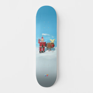 Skateboard Robot Père Noël & Oh Deer Christmas Holiday Advent