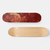 Skateboard Roche peinte en rouge (Horz)