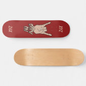Skateboard ROCK ON custom monogram skboards (Horz)