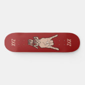Skateboard ROCK ON custom monogram skboards (Horz)