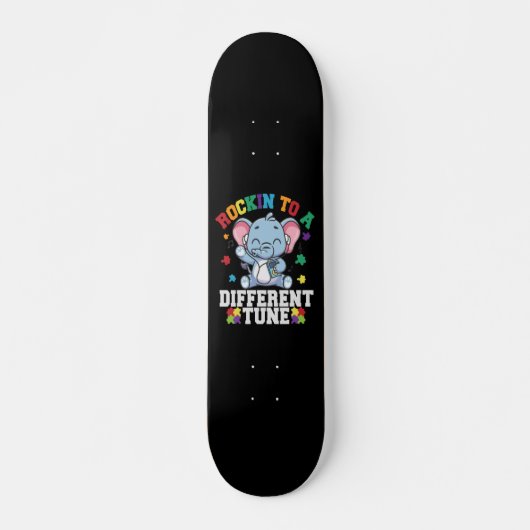 Skateboard Rocking to a Different Tune Cute Elephant Autism (Devant)