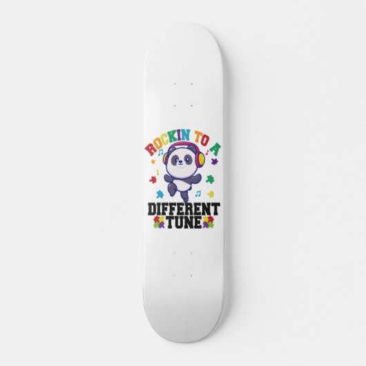Skateboard Rocking to a Different Tune Cute Panda Autism (Devant)