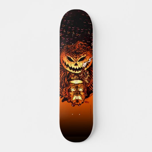 Skateboard Roi de citrouille de Halloween (Devant)