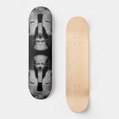 Skateboard Roi pharaon noir et blanc (Recto)