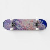 Skateboard Romantique élégante couleur rose blanc pastel (Horz)