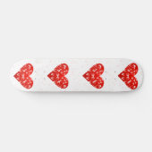 Skateboard Romantique Floral Valentine Coeur (Horz)