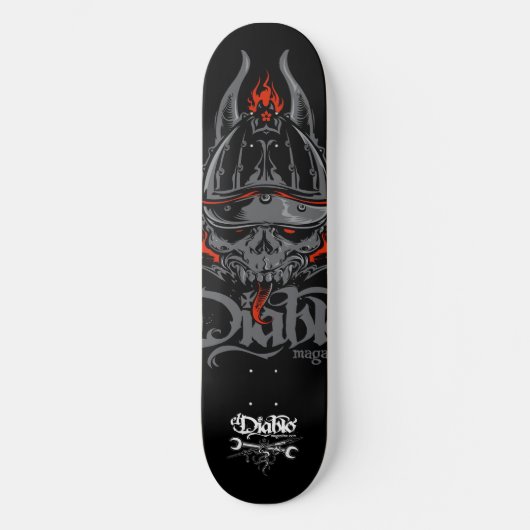 Skateboard Ronin ; Le Diable Mag | Skate Deck (Recto)