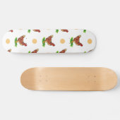 Skateboard Rooster mignon, Poulet, Pois Tan (Horz)