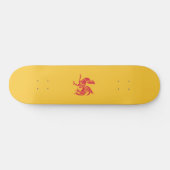Skateboard Rooster rouge (Drapeau de Wallonie) (Horz)