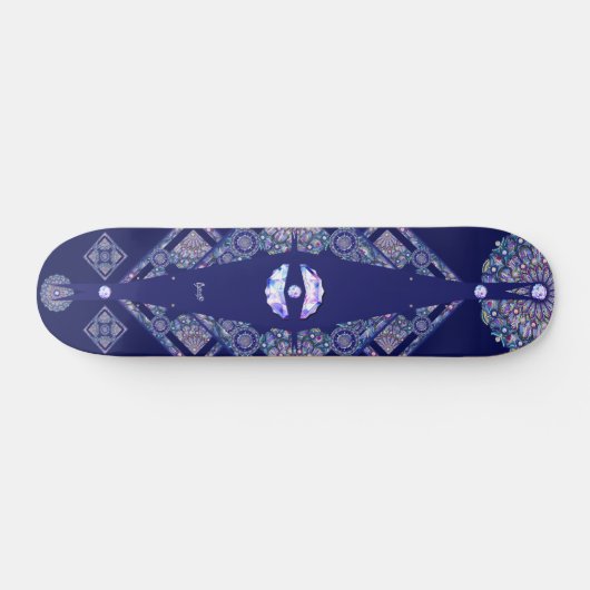 Skateboard Rosace bleue (Horz)